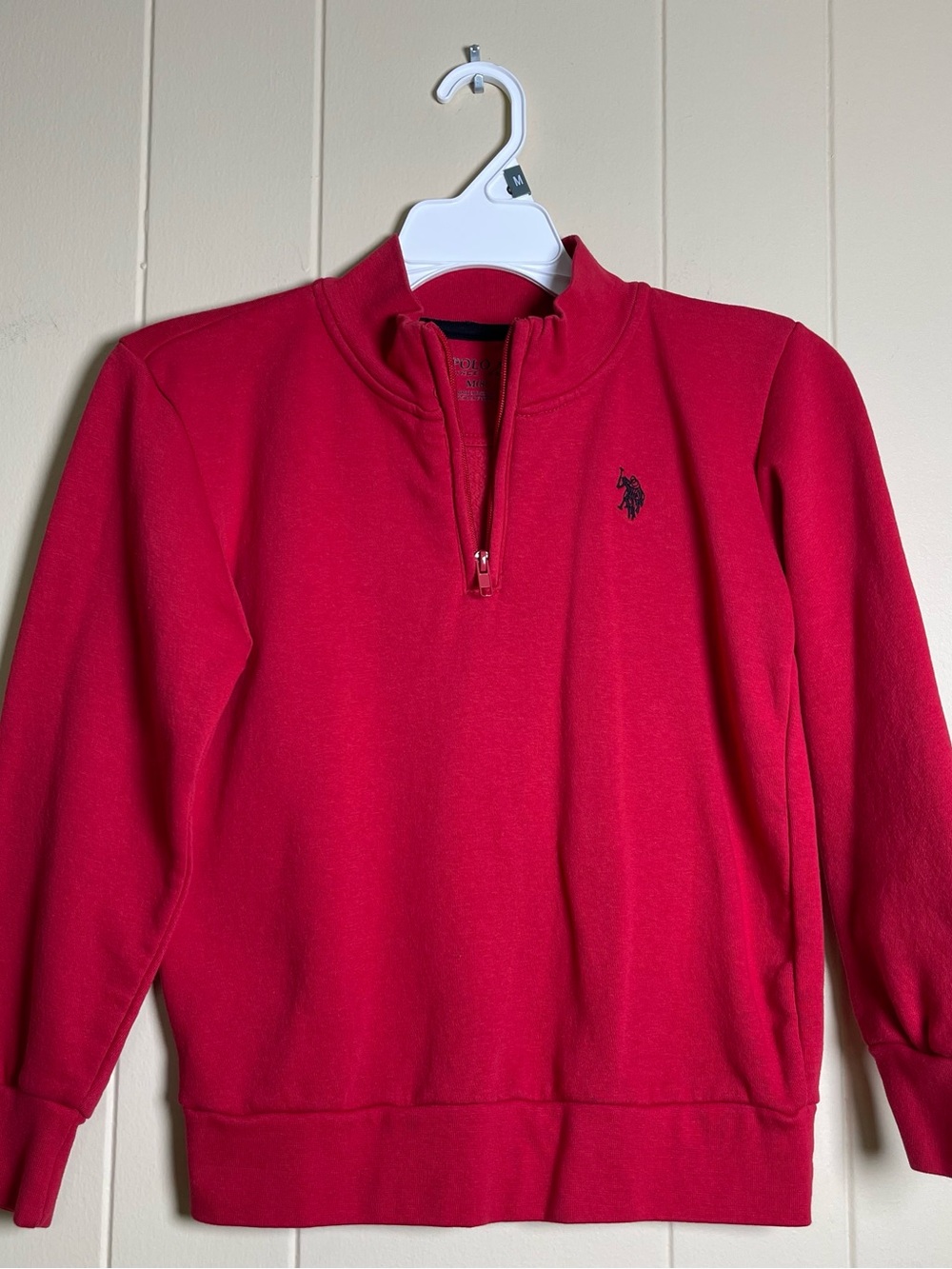 Boys U.S. Polo Assn. M (8) Long Sleeve Sweater Bundle 3 Pack – Gray, Red - Picture 2 of 15